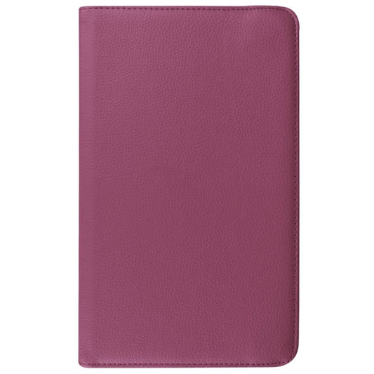 Litchi Texture Horizontal Flip Solid Color Leather Case with 360 Degrees Rotation Holder for Galaxy Tab E 9.6 / T560 / T561(Purple) by bashfashion