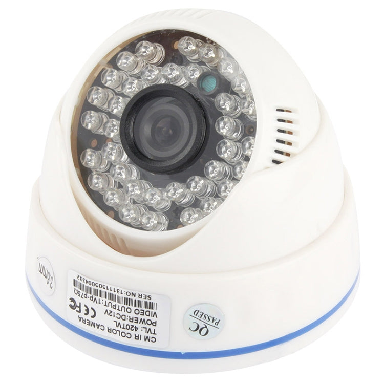 CMOS 420TVL 3.6mm Lens ABS Material Color Infrared Camera with 36 LED, IR Distance: 20m by bashfashion
