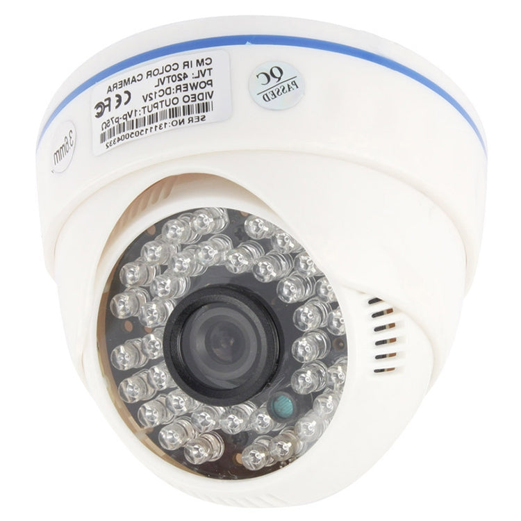 CMOS 420TVL 3.6mm Lens ABS Material Color Infrared Camera with 36 LED, IR Distance: 20m by bashfashion