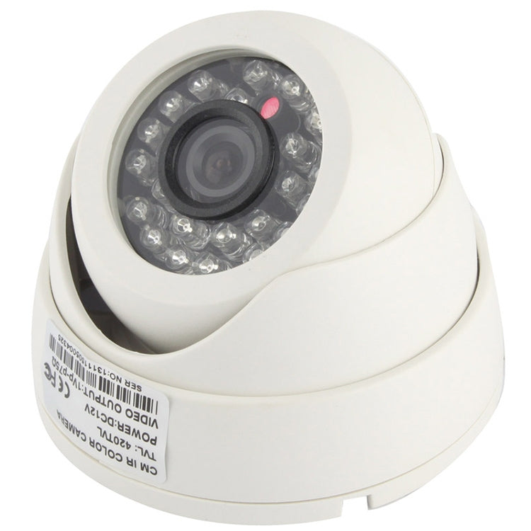 CMOS 420TVL 3.6mm Lens ABS Material Color Infrared Camera with 24 LED, IR Distance: 20m by bashfashion