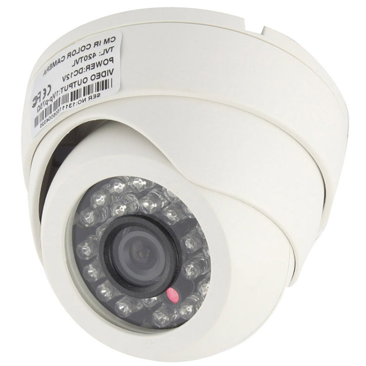 CMOS 420TVL 3.6mm Lens ABS Material Color Infrared Camera with 24 LED, IR Distance: 20m by bashfashion