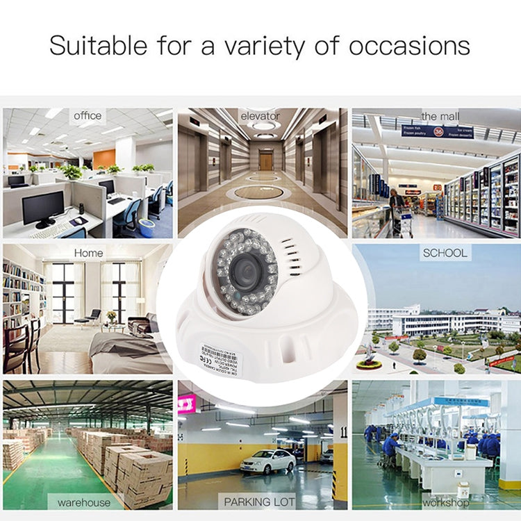 CMOS 420TVL 3.6mm Lens ABS Material Color Infrared Camera with 36 LED, IR Distance: 20m by bashfashion