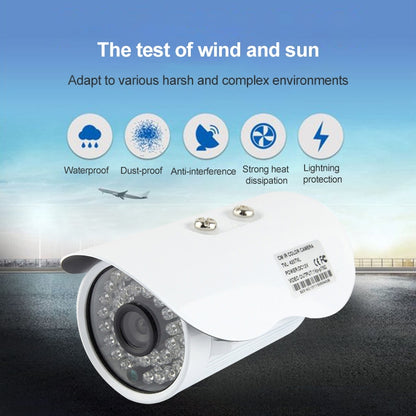 CMOS 420TVL 6mm Lens Metal Material Color Infrared Camera with 36 LED, IR Distance: 20m by bashfashion