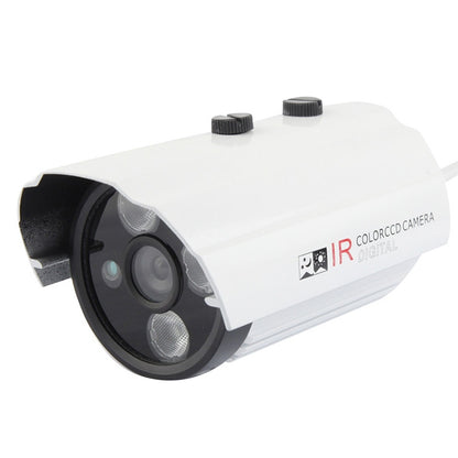 CMOS 420TVL 6mm Lens Metal Material Array LED Color Infrared Camera with 3 LED, IR Distance: 20m by bashfashion