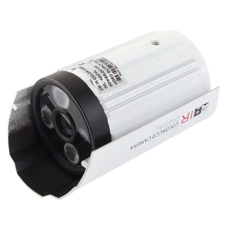 CMOS 420TVL 6mm Lens Metal Material Array LED Color Infrared Camera with 3 LED, IR Distance: 20m by bashfashion
