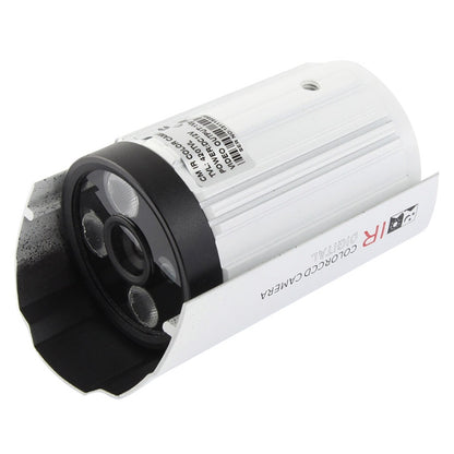 CMOS 420TVL 6mm Lens Metal Material Array LED Color Infrared Camera with 3 LED, IR Distance: 20m by bashfashion