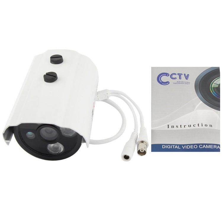CMOS 420TVL 6mm Lens Metal Material Array LED Color Infrared Camera with 3 LED, IR Distance: 20m by bashfashion