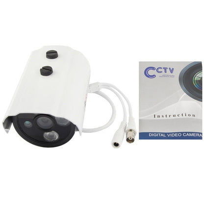 CMOS 420TVL 6mm Lens Metal Material Array LED Color Infrared Camera with 3 LED, IR Distance: 20m by bashfashion