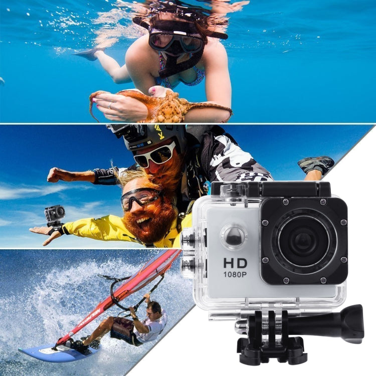 SJ4000 Full HD 1080P 2.0 inch LCD Sports Camcorder DV with Waterproof Case, Generalplus 6624, 30m Depth Waterproof(White) by bashfashion