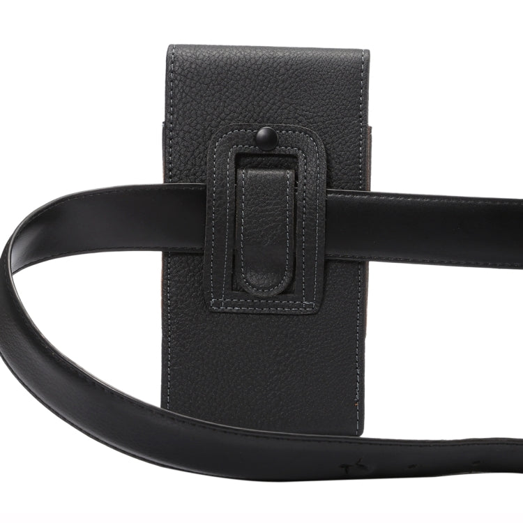 Litchi Texture Vertical Flip Upright Leather Case / Waist Bag for Galaxy S9+ / S8+ / Note 8 & Note 5, Huawei Mate 8,etc(Black) by bashfashion