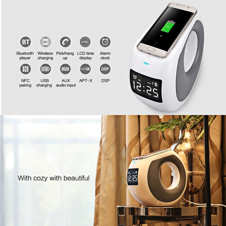 NILLKIN MC1 CE / RoHs / FCC Certificated QI Standard Wireless Charging Transmitter + Bluetooth Speaker, EU Plug , For iPhone, Galaxy, Sony, Lenovo, HTC, Huawei, Google, LG, Xiaomi, other Smartphones by NILLKIN