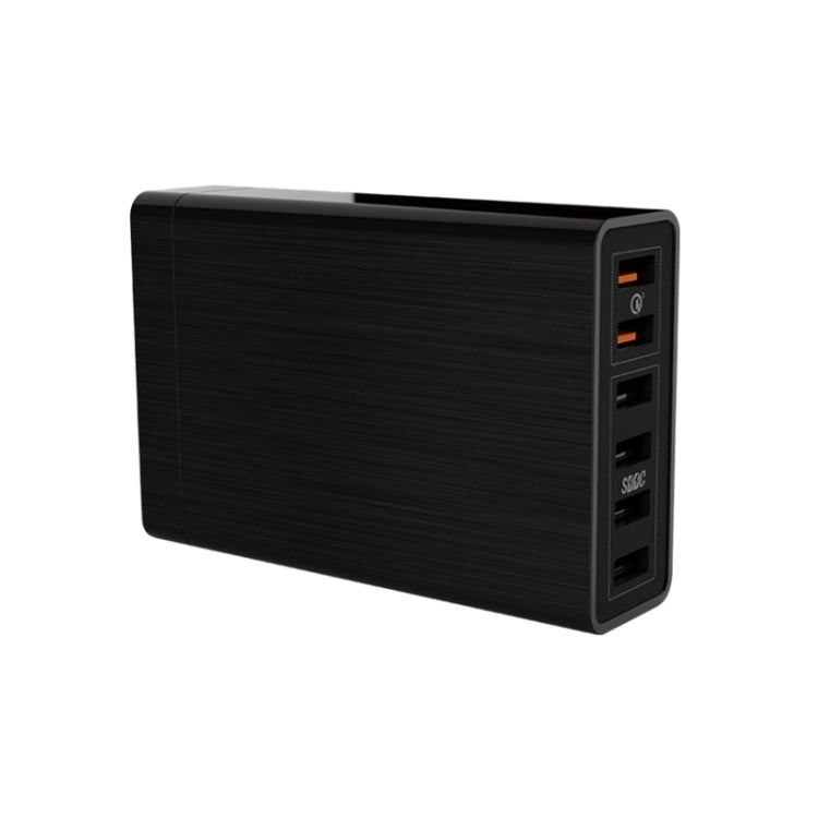 VEDFUN TurboCube D620 Six Ports Quick Charge 3.0 + SDDC Technology USB Charger, EU/US/UK Plug by VEDFUN