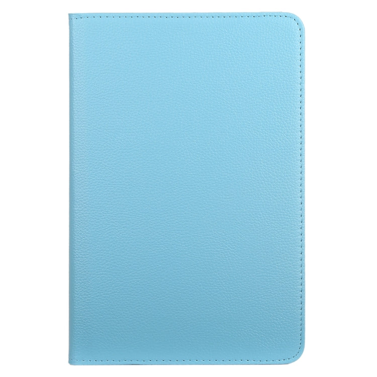 Litchi Texture Horizontal Flip 360 Degrees Rotation Leather Case for Samsung Galaxy Tab A 10.5 T590, with Holder(Baby Blue) by bashfashion