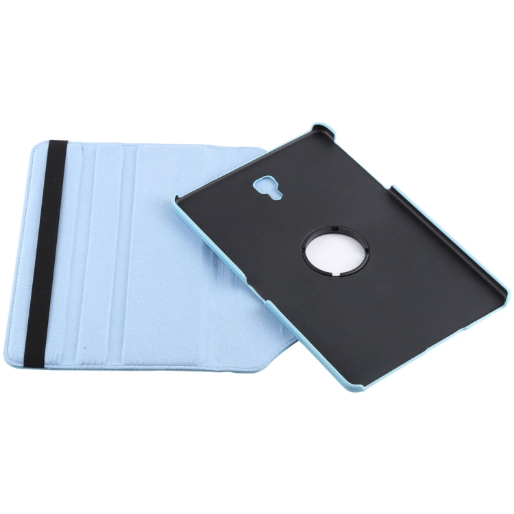 Litchi Texture Horizontal Flip 360 Degrees Rotation Leather Case for Samsung Galaxy Tab A 10.5 T590, with Holder(Baby Blue) by bashfashion