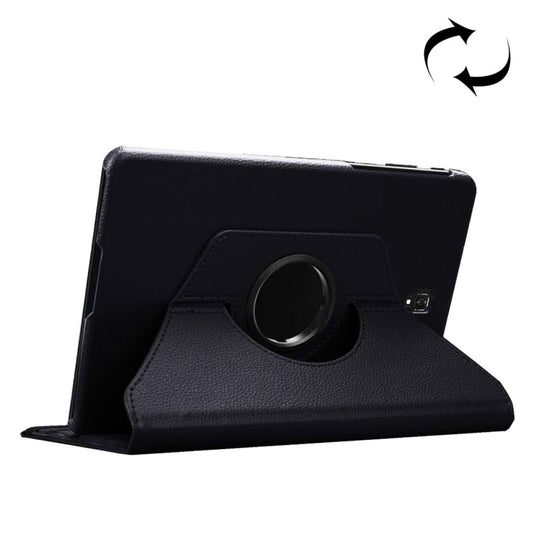 Litchi Texture Horizontal Flip 360 Degrees Rotation Leather Case for Galaxy Tab S4 10.5 T830 / T835, with Holder (Black) by bashfashion