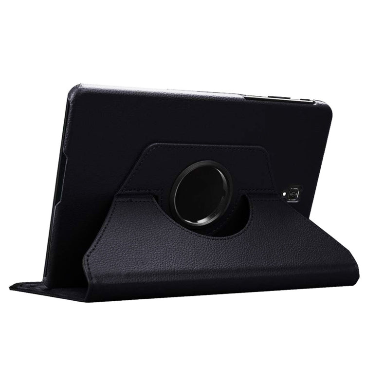 Litchi Texture Horizontal Flip 360 Degrees Rotation Leather Case for Galaxy Tab S4 10.5 T830 / T835, with Holder (Black) by bashfashion
