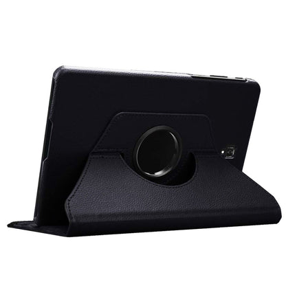 Litchi Texture Horizontal Flip 360 Degrees Rotation Leather Case for Galaxy Tab S4 10.5 T830 / T835, with Holder (Black) by bashfashion