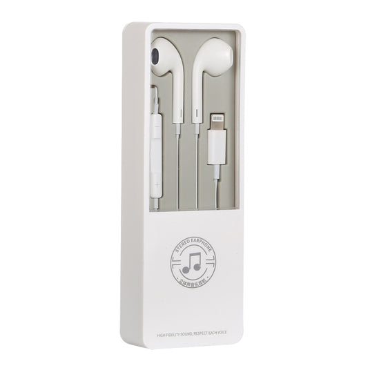 8 Pin Interface Stereo Music Earphone(White) by bashfashion