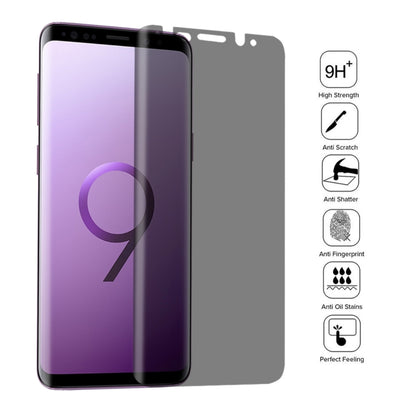Privacy Anti-glare 0.26mm 9H 3D Tempered Glass Film for Galaxy S9+ by bashfashion