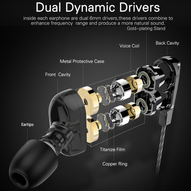 Langsdom Double Moving Coil with Wheat Headset(Black) by Langsdom