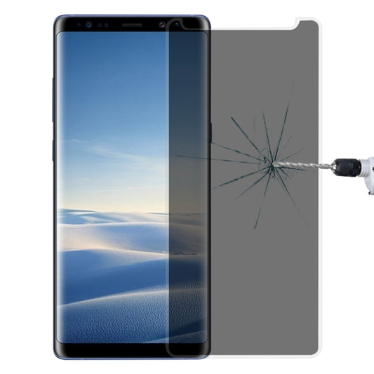 For Galaxy Note 8 0.26mm 9H Surface Hardness 3D Curved Privacy Anti-glare Non-full Screen Tempered Glass Screen Protector (Transparent) by bashfashion