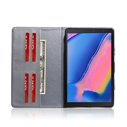 Dog Pattern Horizontal Flip Leather Case for Galaxy Tab A 8 (2019) / P200 / P205, with Holder & Card Slot & Wallet by bashfashion