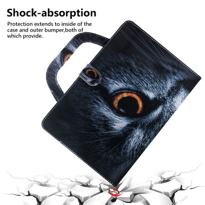 Half-Faced Cat Pattern Horizontal Flip Leather Case for Galaxy Tab A 8 (2019) / P200 / P205, with Holder & Card Slot & Wallet by bashfashion