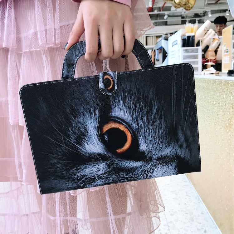 Half-Faced Cat Pattern Horizontal Flip Leather Case for Galaxy Tab A 8 (2019) / P200 / P205, with Holder & Card Slot & Wallet by bashfashion