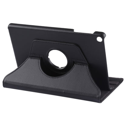 Litchi Texture Horizontal Flip 360 Degrees Rotation Leather Case for Galaxy Tab A 10.1 (2019) T510 / T515, with Holder (Black) by bashfashion