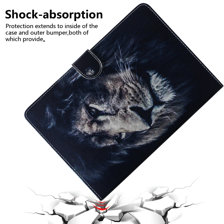 Lion Pattern Horizontal Flip Leather Case for Galaxy Tab A 8 (2019) / P200 / P205, with Holder & Card Slot & Wallet by bashfashion