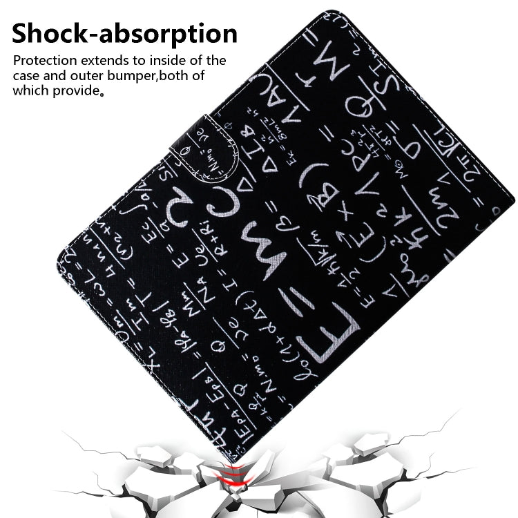 Formula Pattern Horizontal Flip Leather Case for Galaxy Tab A 8 (2019) / P200 / P205, with Holder & Card Slot & Wallet by bashfashion