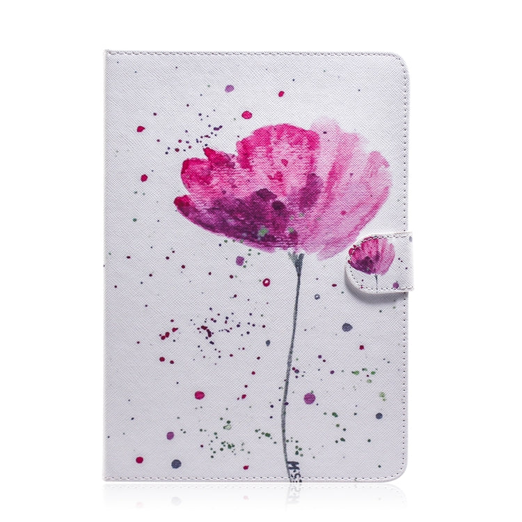 Purple Orchids Pattern Horizontal Flip Leather Case for Galaxy Tab A 8 (2019) / P200 / P205, with Holder & Card Slot & Wallet by bashfashion