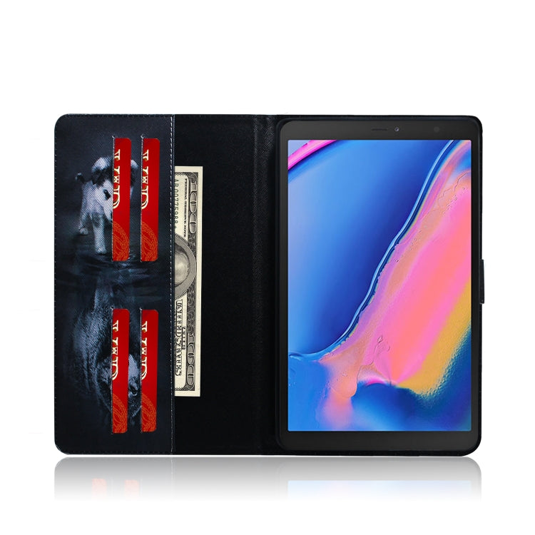 Wolf and Dog Pattern Horizontal Flip Leather Case for Galaxy Tab A 8 (2019) / P200 / P205, with Holder & Card Slot & Wallet by bashfashion