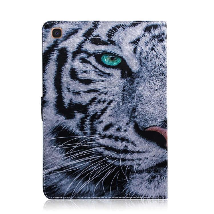 Tiger Pattern Horizontal Flip Leather Case for Galaxy Tab S5E T720 / T725, with Holder & Card Slot & Wallet by bashfashion