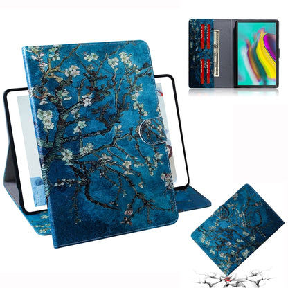 Apricot Blossom Pattern Horizontal Flip Leather Case for Galaxy Tab S5E T720 / T725, with Holder & Card Slot & Wallet by bashfashion