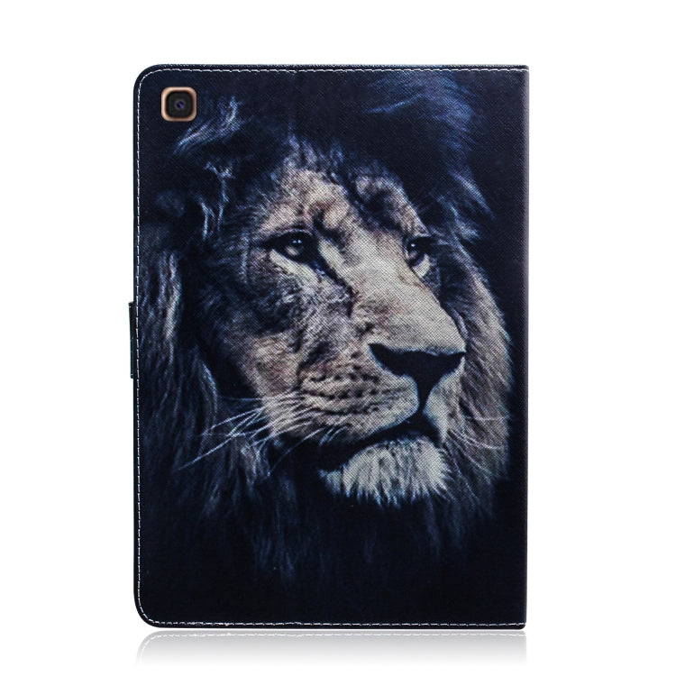 Lion Pattern Horizontal Flip Leather Case for Galaxy Tab S5E T720 / T725, with Holder & Card Slot & Wallet by bashfashion
