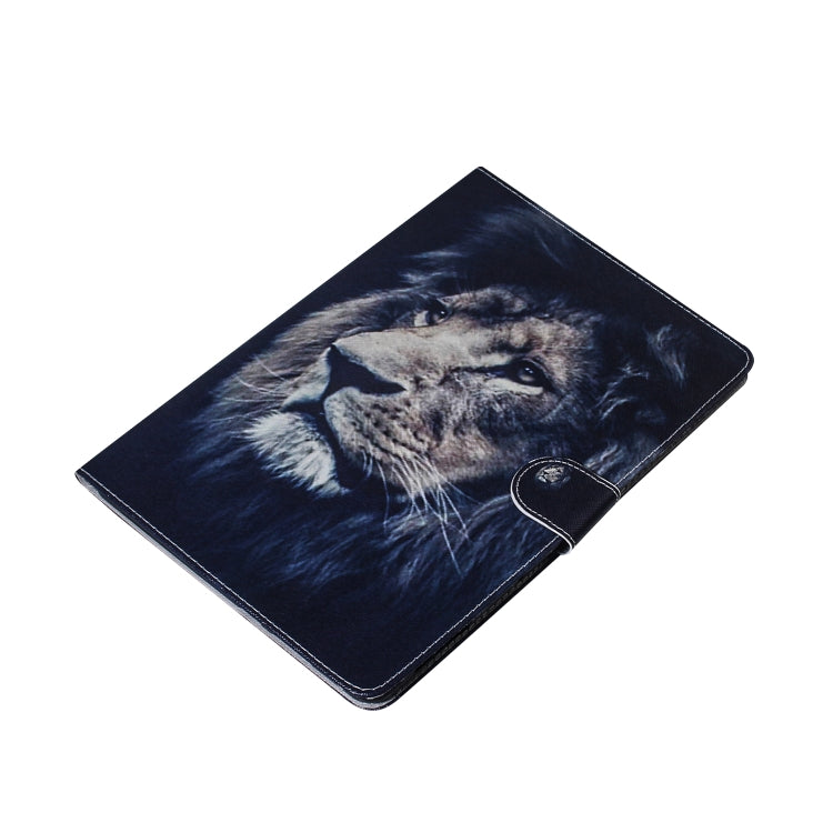 Lion Pattern Horizontal Flip Leather Case for Galaxy Tab S5E T720 / T725, with Holder & Card Slot & Wallet by bashfashion