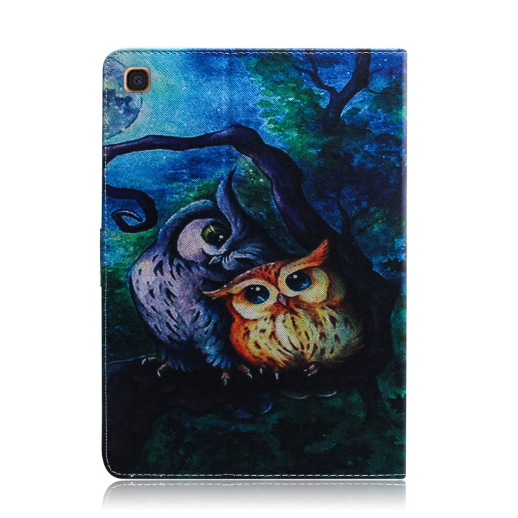 Oil Owl Pattern Horizontal Flip Leather Case for Galaxy Tab S5E T720 / T725, with Holder & Card Slot & Wallet by bashfashion