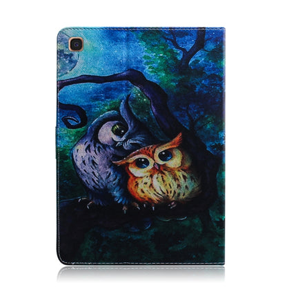 Oil Owl Pattern Horizontal Flip Leather Case for Galaxy Tab S5E T720 / T725, with Holder & Card Slot & Wallet by bashfashion