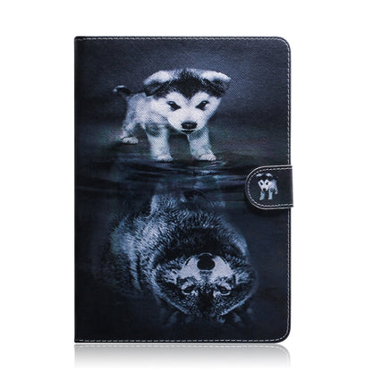 Wolf and Dog Pattern Horizontal Flip Leather Case for Galaxy Tab S5E T720 / T725, with Holder & Card Slot & Wallet by bashfashion