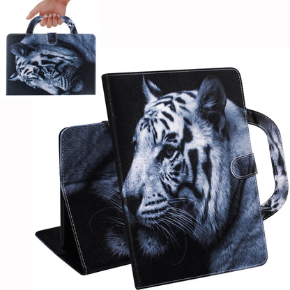 White Tiger Pattern Horizontal Flip Leather Case for Galaxy Tab A 8 (2019) / P200 / P205, with Holder & Card Slot & Wallet by bashfashion