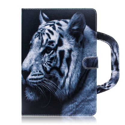 White Tiger Pattern Horizontal Flip Leather Case for Galaxy Tab A 8 (2019) / P200 / P205, with Holder & Card Slot & Wallet by bashfashion