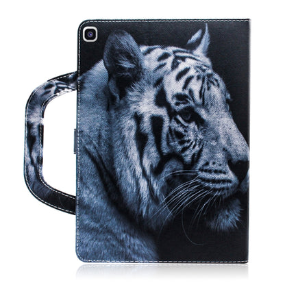 White Tiger Pattern Horizontal Flip Leather Case for Galaxy Tab A 8 (2019) / P200 / P205, with Holder & Card Slot & Wallet by bashfashion
