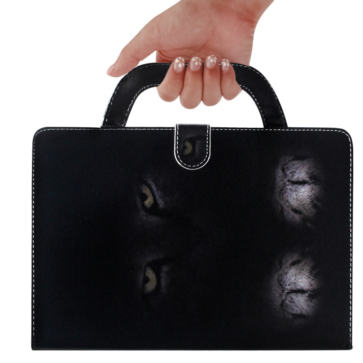 Cat Pattern Horizontal Flip Leather Case for Galaxy Tab S5E 10.5 T720 / T725, with Holder & Card Slot & Wallet by bashfashion