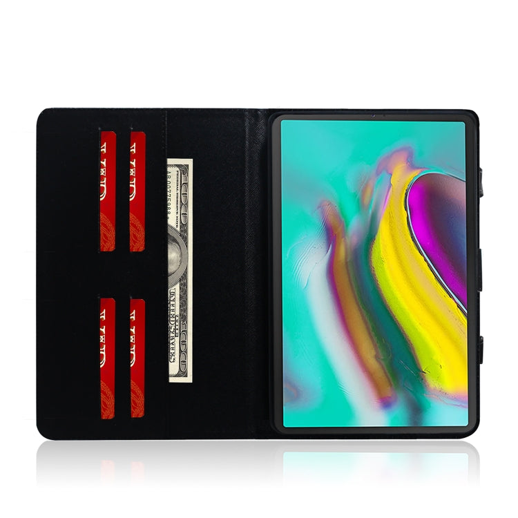 Cat Pattern Horizontal Flip Leather Case for Galaxy Tab S5E 10.5 T720 / T725, with Holder & Card Slot & Wallet by bashfashion