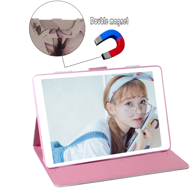 Magnolia Pattern Horizontal Flip Leather Case for Galaxy Tab S5E 10.5 T720 / T725, with Holder & Card Slot & Wallet by bashfashion