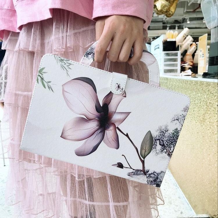 Magnolia Pattern Horizontal Flip Leather Case for Galaxy Tab S5E 10.5 T720 / T725, with Holder & Card Slot & Wallet by bashfashion