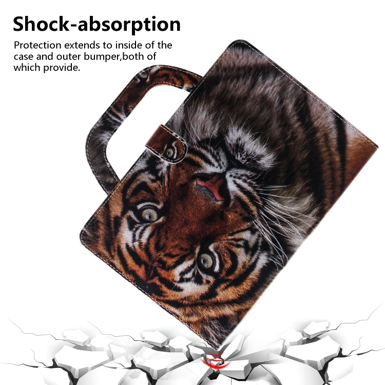 Tiger Pattern Horizontal Flip Leather Case for Galaxy Tab S5E 10.5 T720 / T725, with Holder & Card Slot & Wallet by bashfashion