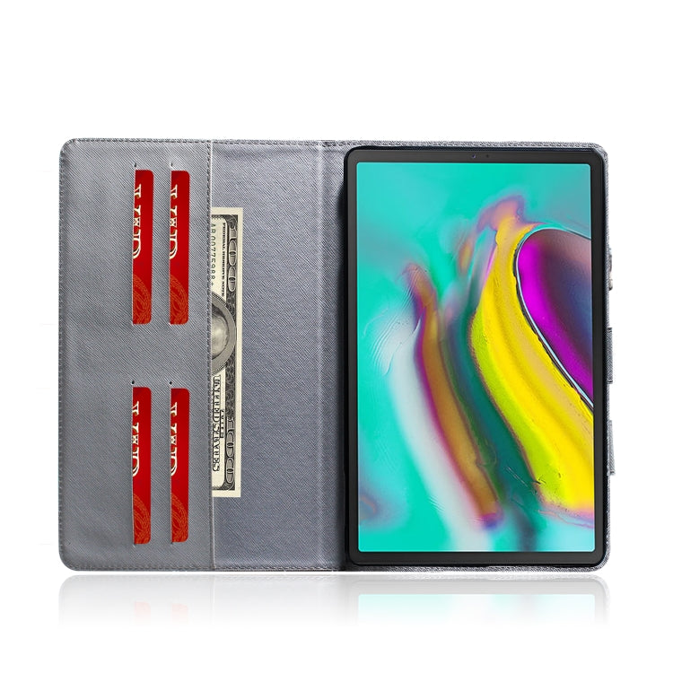 Tiger Pattern Horizontal Flip Leather Case for Galaxy Tab S5E 10.5 T720 / T725, with Holder & Card Slot & Wallet by bashfashion