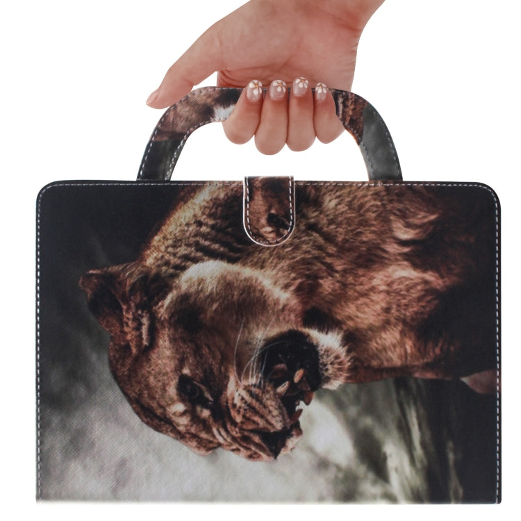 Lion Pattern Horizontal Flip Leather Case for Galaxy Tab S5E 10.5 T720 / T725, with Holder & Card Slot & Wallet by bashfashion